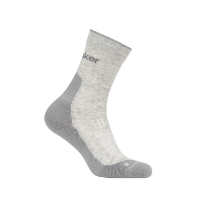 Icebreaker Wander Sock Crew Hike+ Light (Merino wool, durable, lightweight) grey men's